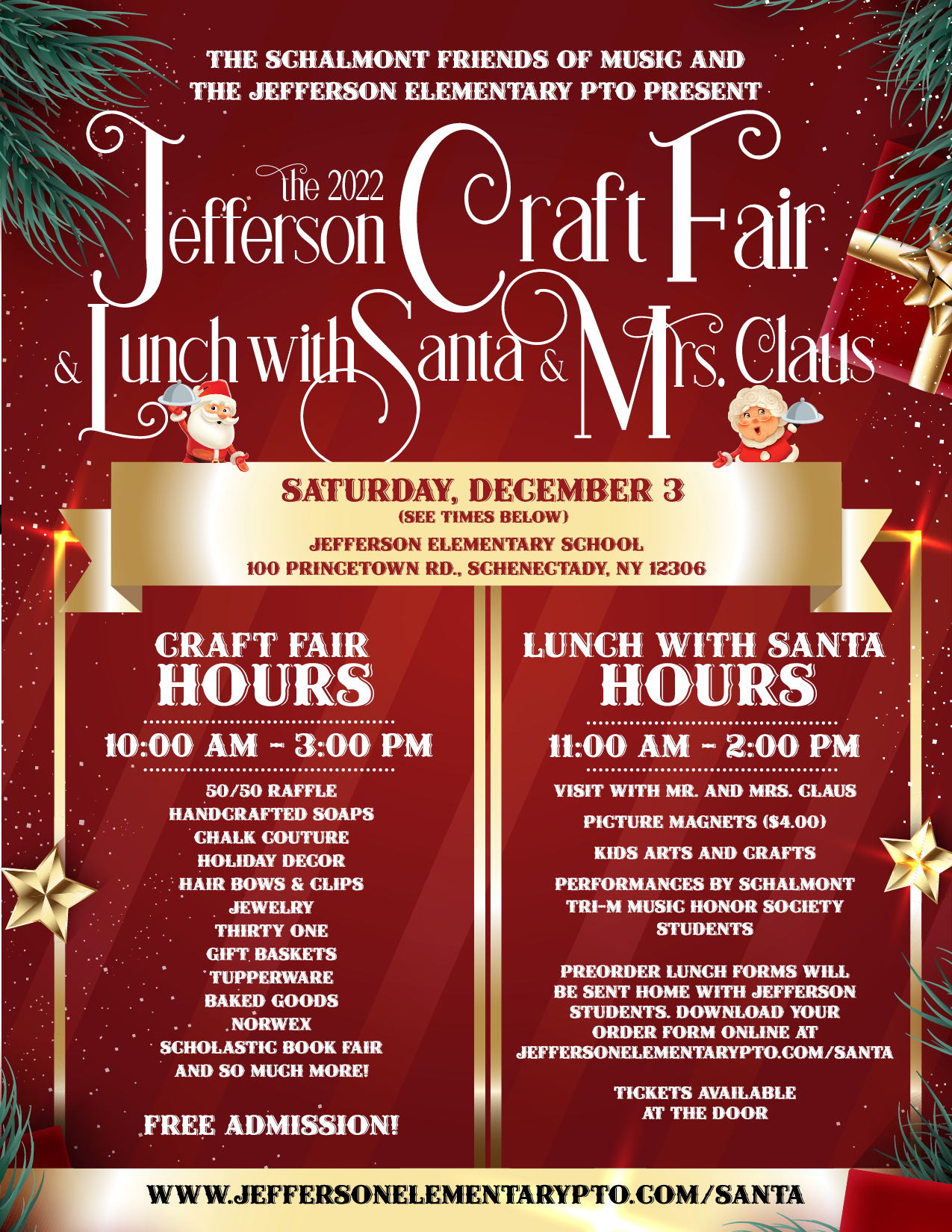 Craft Fair & Lunch with Santa