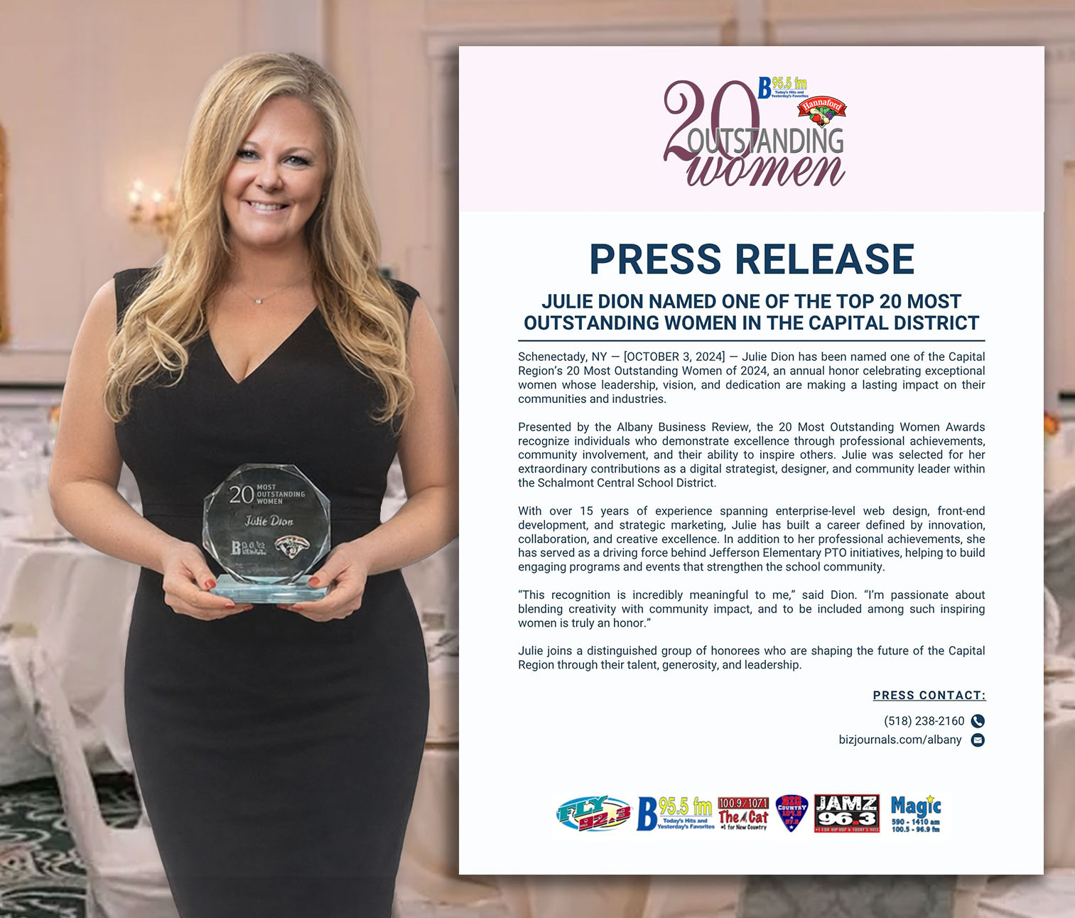 Julie Dion — 20 Most Outstanding Women 2024